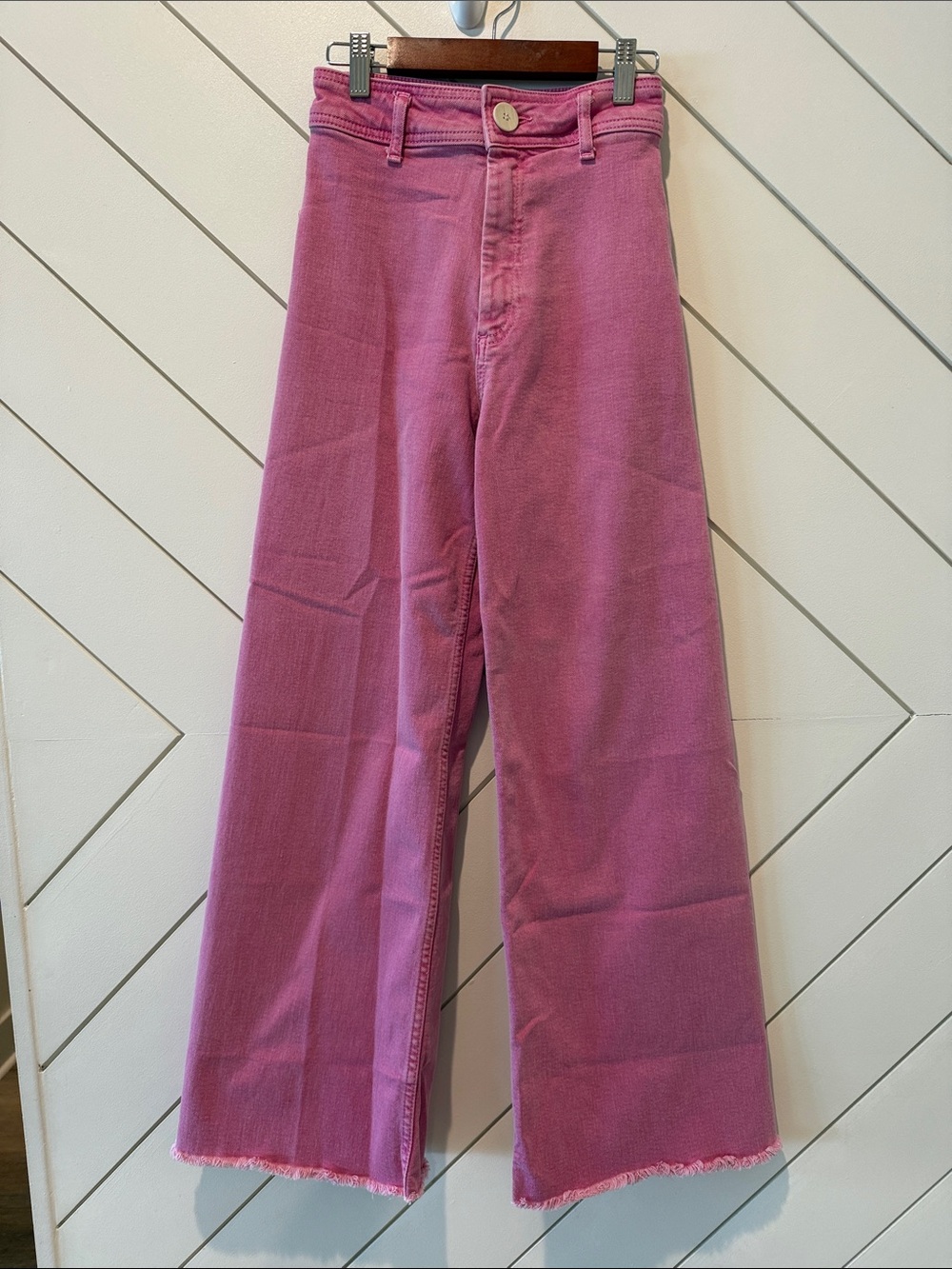 Zara Rose Pink Wide-Leg Corduroy Pants